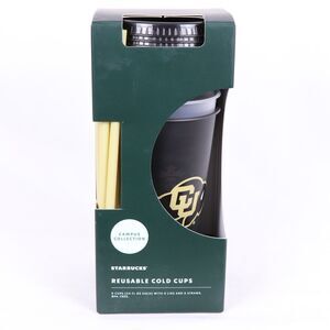 Starbucks Reusable 24 fl oz Plastic Cold Cups Colorado Buffaloes Coach Prime